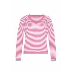 NEW BURGESS SWEATERS women's ivy lightweight sweater in dragonfruit combo